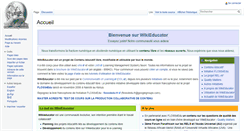Desktop Screenshot of fr.wikieducator.org