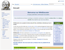 Tablet Screenshot of fr.wikieducator.org