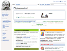 Tablet Screenshot of es.wikieducator.org